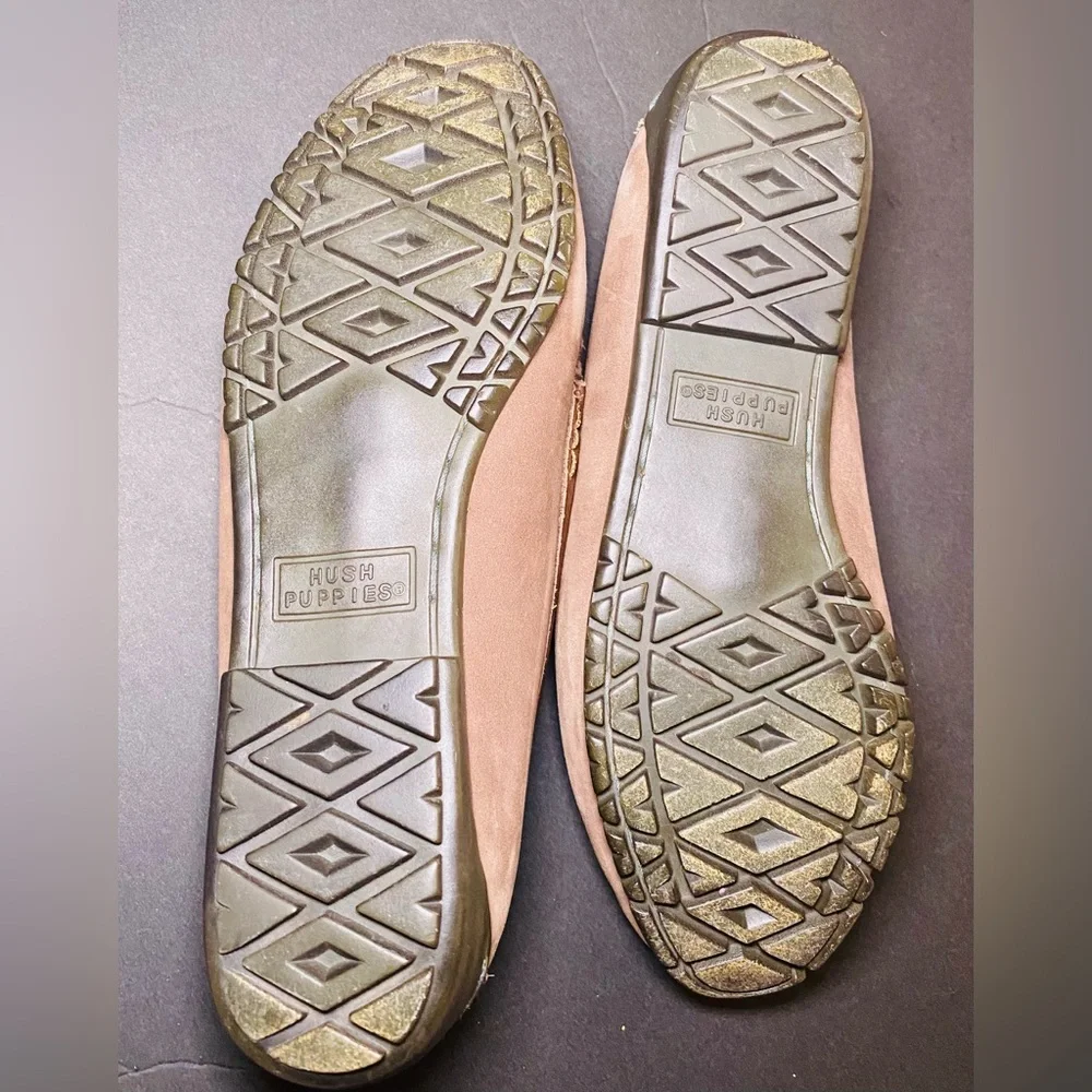 Hush Puppies Brown‎ Loafer Suede Flats for Women, 9.5
